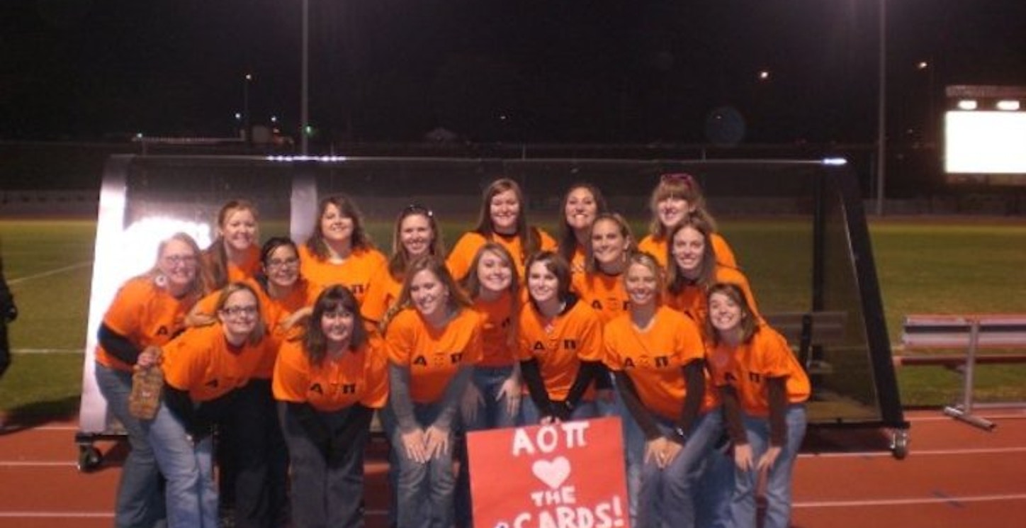 Aoii At The University Of Louisville Men's Soccer Game 10/29 T-Shirt Photo