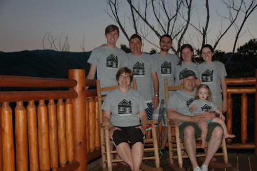 Our Family At Highland Plunge Cabin T-Shirt Photo