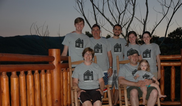 Our Family At Highland Plunge Cabin T-Shirt Photo