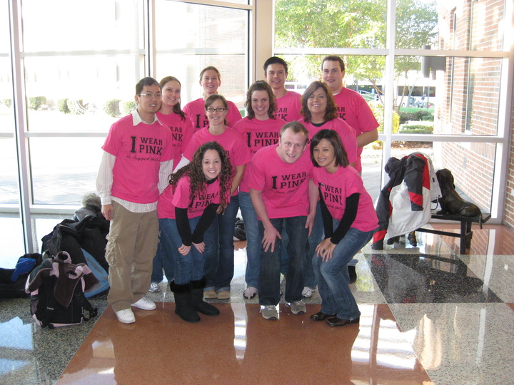 Phi Delta Chi Wears Pink To Save 2nd Base! T-Shirt Photo