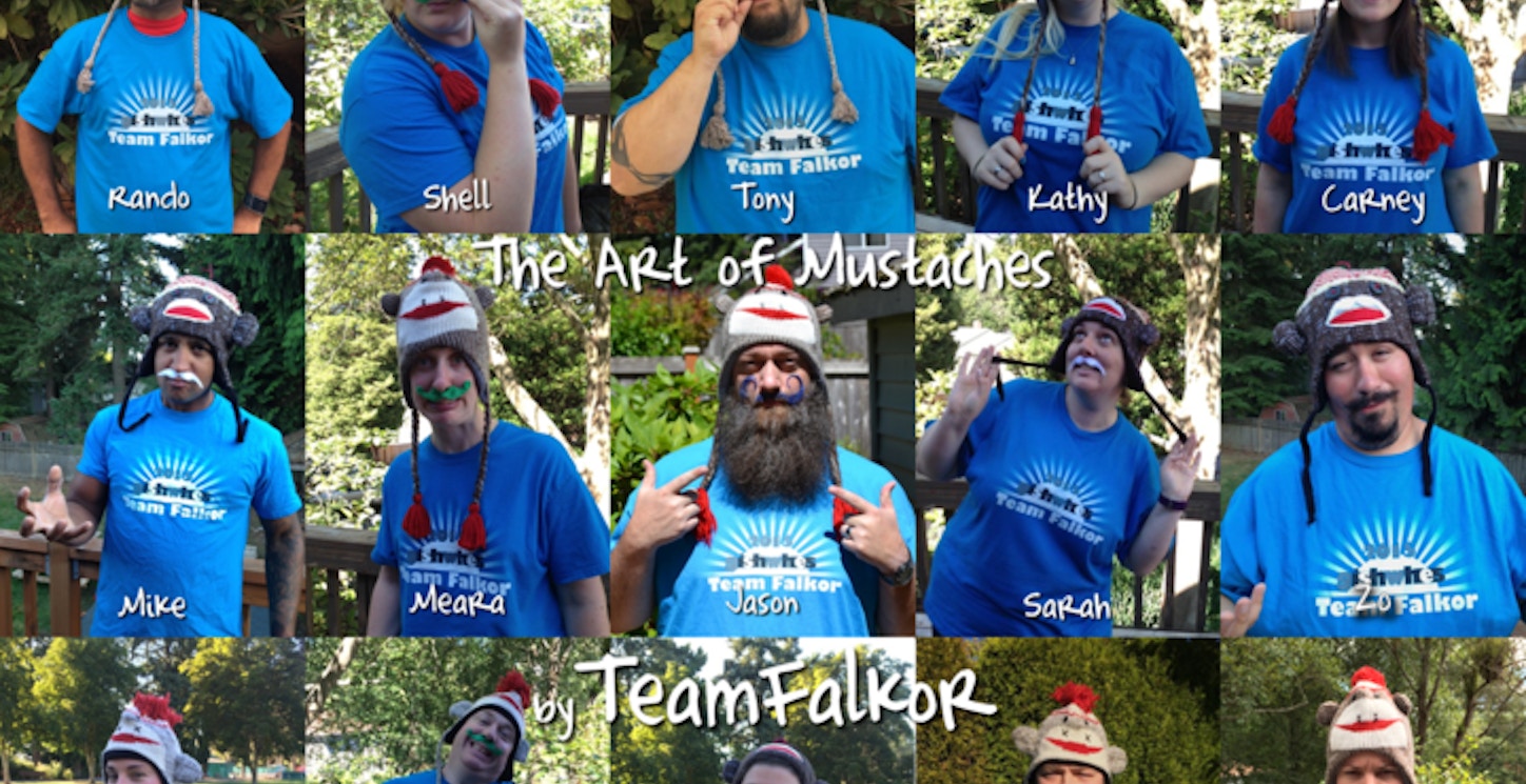 Team Falkor's Art Of Mustaches T-Shirt Photo