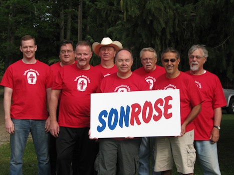 The Son Rose Men's Bible Study Group T-Shirt Photo