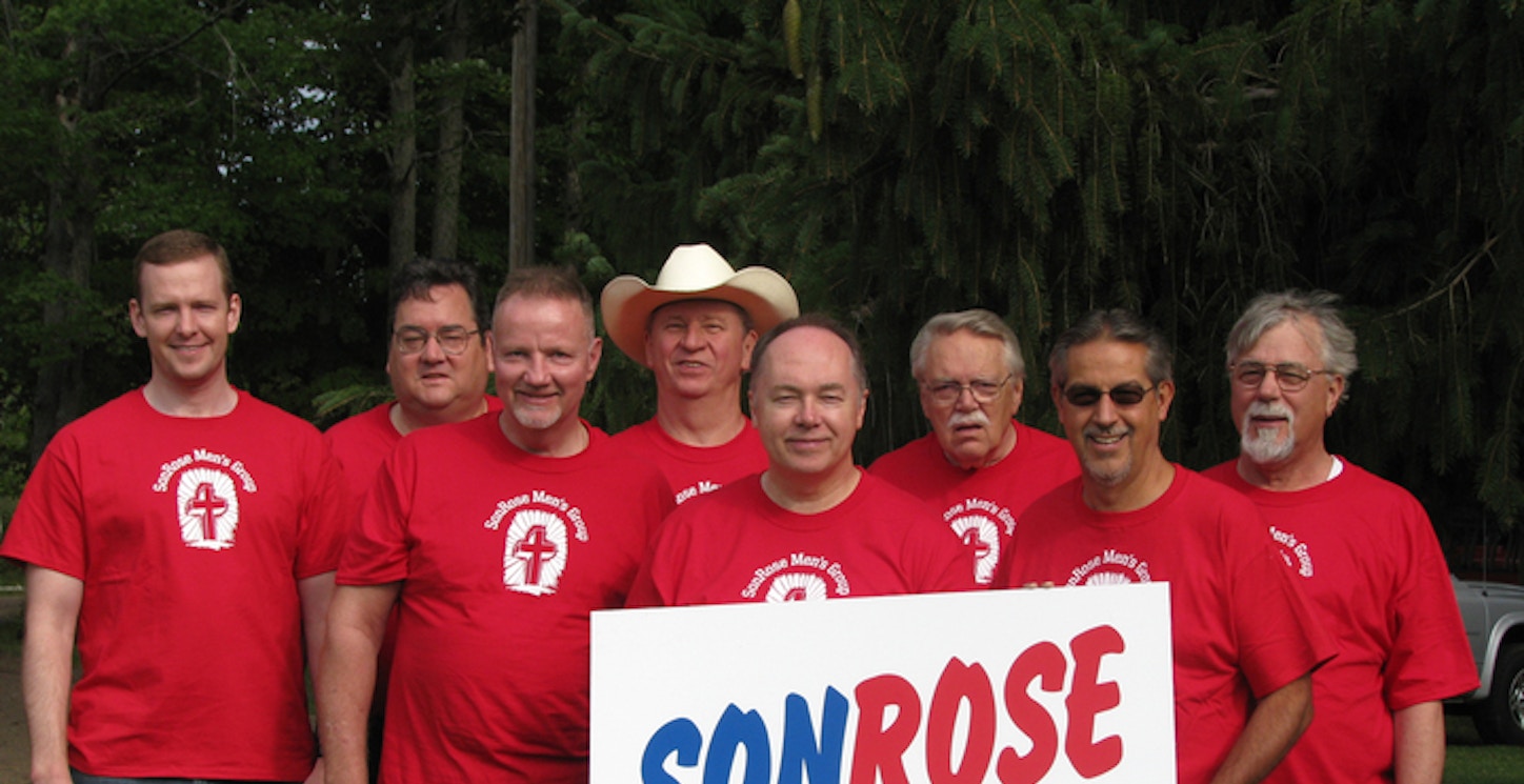 The Son Rose Men's Bible Study Group T-Shirt Photo