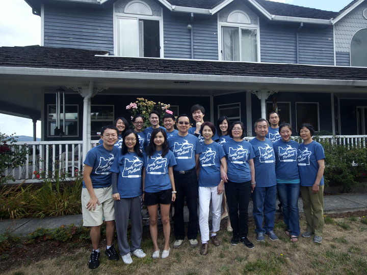 Family In Blue T-Shirt Photo