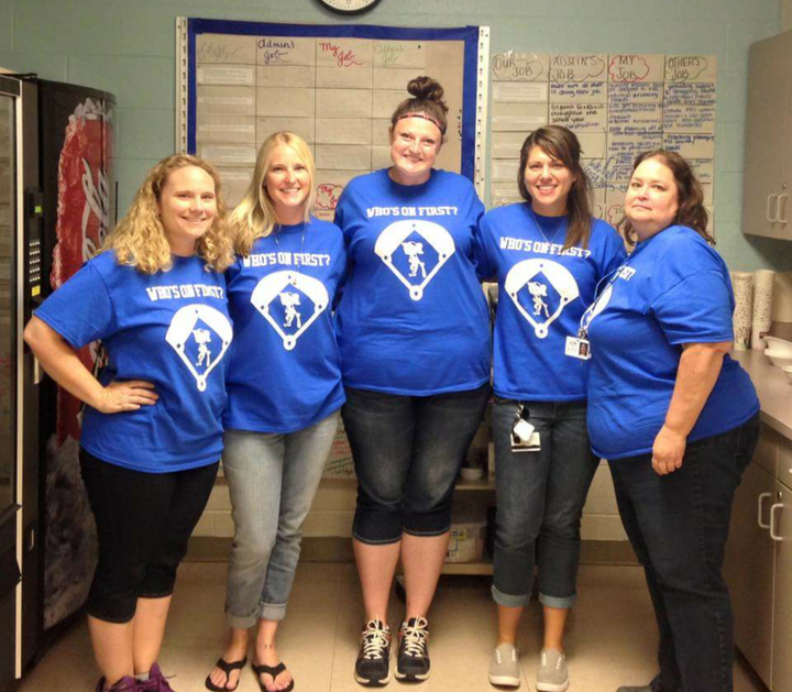 Who's In First? First Grade Teachers T-Shirt Photo