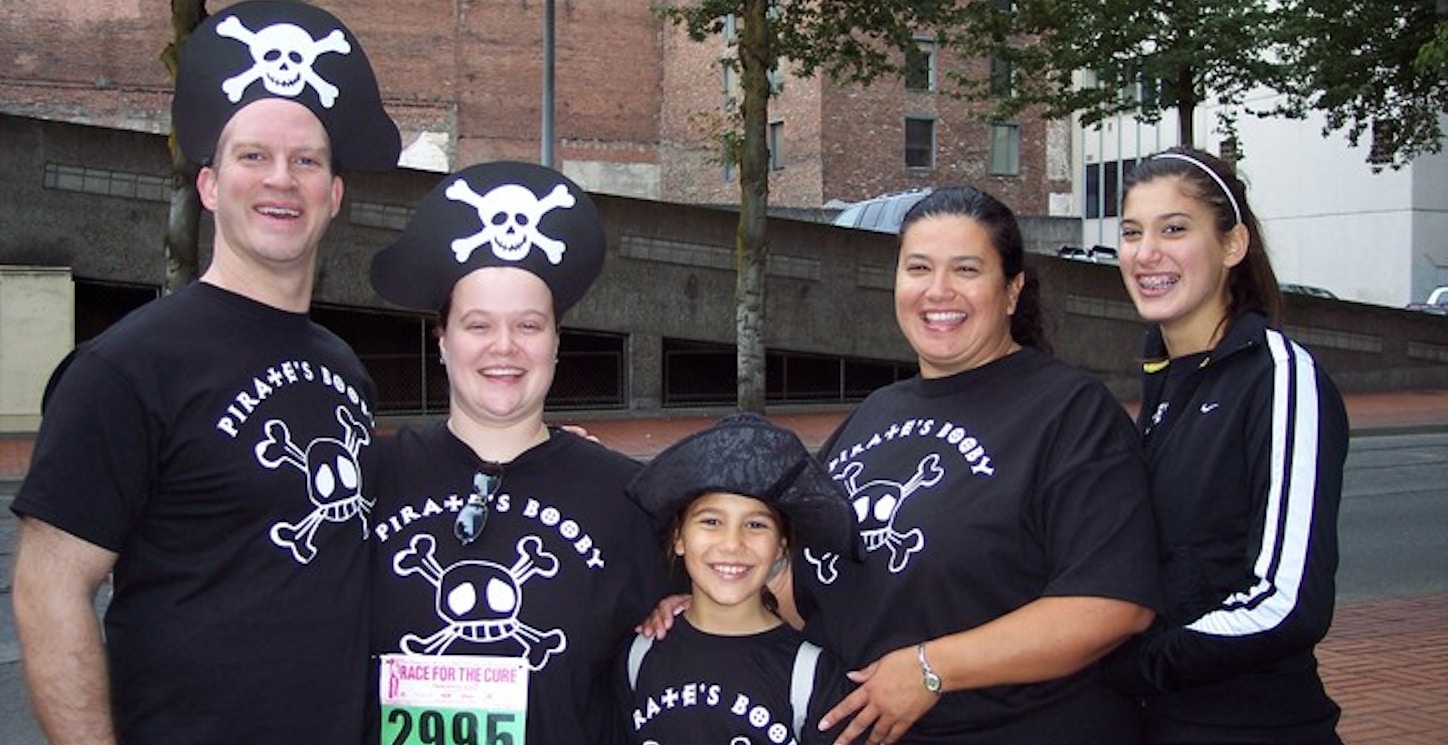 Picture of Portland Race For The Cure 2006 Custom T-Shirt Design Portland Race For The Cure 2006 T-Shirt Photo
