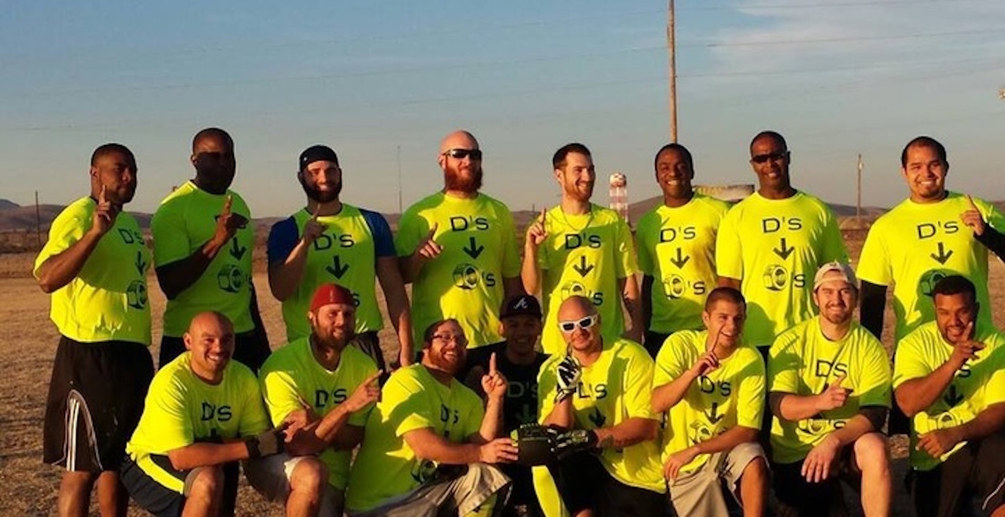 Picture of D's Nutz Flag Football Team Custom T-Shirt Design D's Nutz Flag Football Team T-Shirt Photo