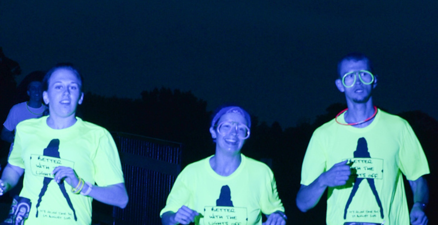 Glowing Runners! T-Shirt Photo