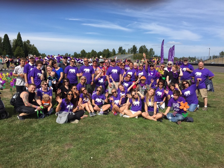 Walk To End Alzheimer's   Team Schwab  T-Shirt Photo