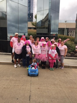 Breast Cancer Walk Celebrating Survival  T-Shirt Photo