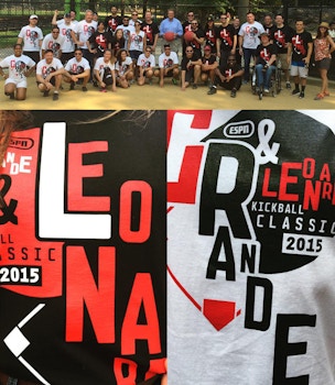 1st Annual Grande & Leonard Kickball Classic T-Shirt Photo
