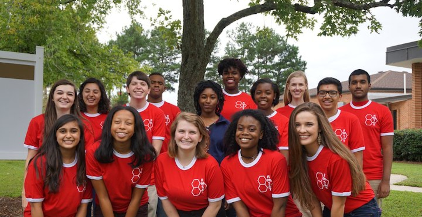 Student Ambassadors Represent In Red T-Shirt Photo