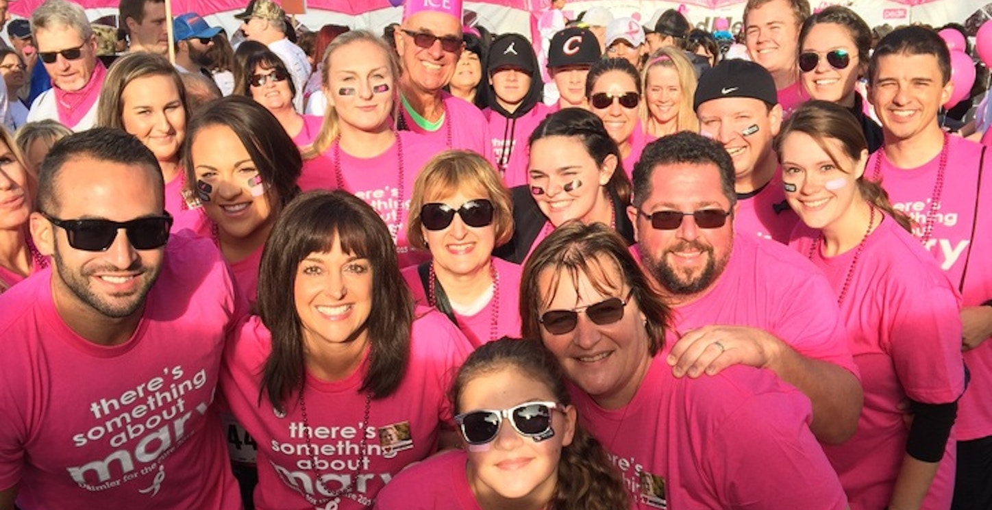 Picture of Mary's Race For The Cure! Custom T-Shirt Design Mary's Race For The Cure! T-Shirt Photo