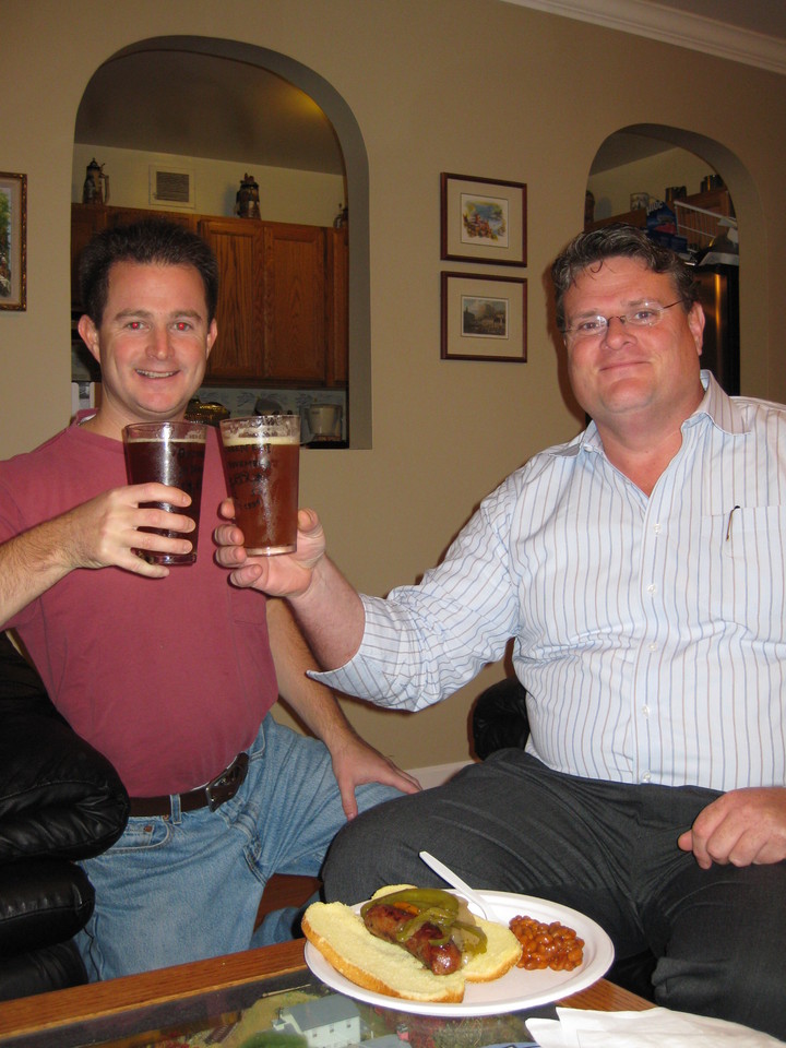 Enjoying Oktoberfest In November Brews And Sausages T-Shirt Photo