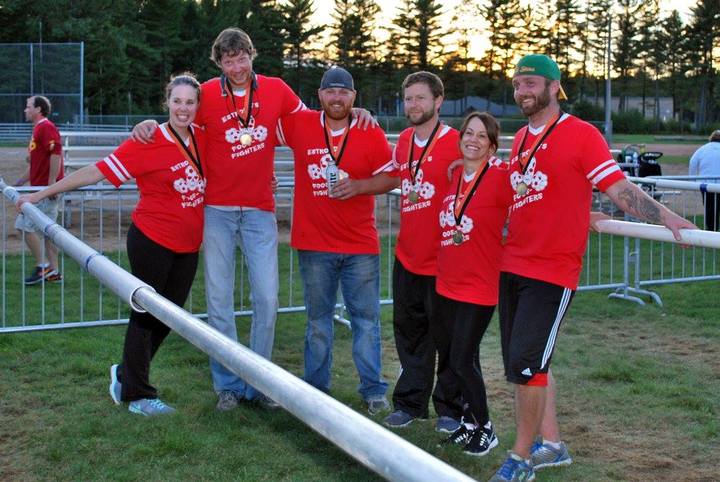 Human Foosball Champions! T-Shirt Photo