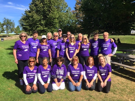 Ghislaine's Angels Team Walk To End Alzheimer's T-Shirt Photo