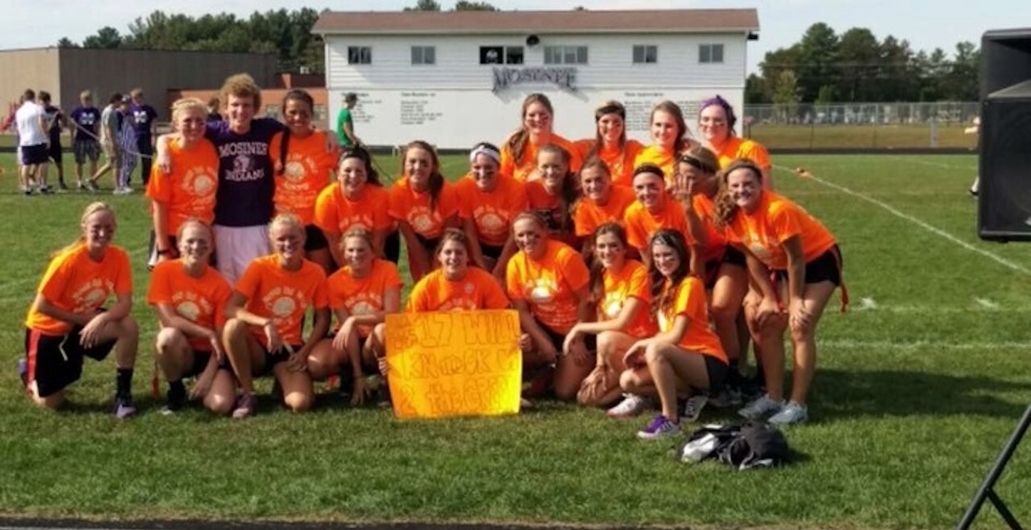 Picture of Mosinee Junior Girls Powderpuff Football Team Custom T-Shirt Design Mosinee Junior Girls Powderpuff Football Team T-Shirt Photo