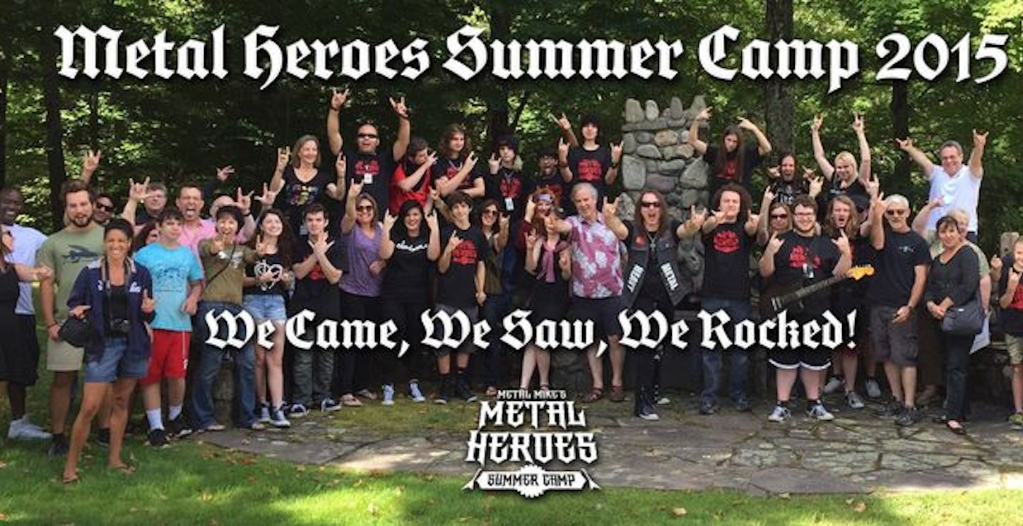 Metal Heroes Summer Camp Showing Some Custom Ink T Shirt Spirit! T-Shirt Photo