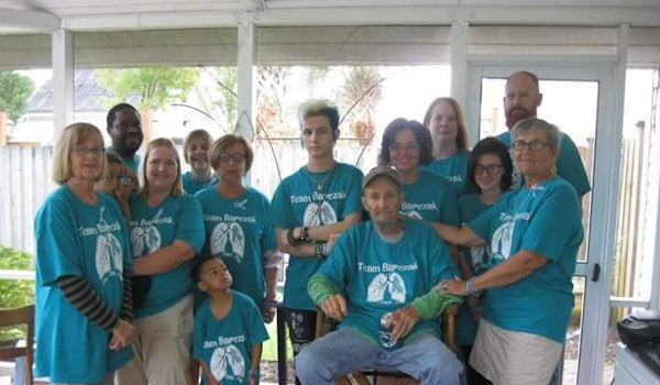 Picture of Team Barczak Fights Lung Cancer Custom T-Shirt Design Team Barczak Fights Lung Cancer T-Shirt Photo
