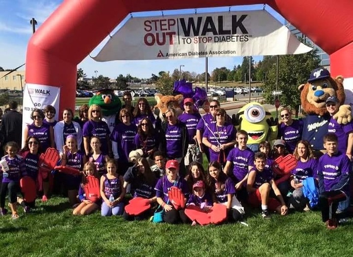 Team Hayward American Diabetes Step Out Walk  T-Shirt Photo