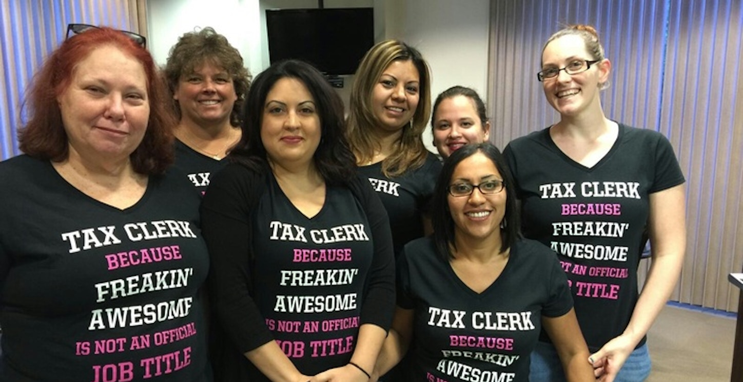 Best Tax Clerks Ever T-Shirt Photo