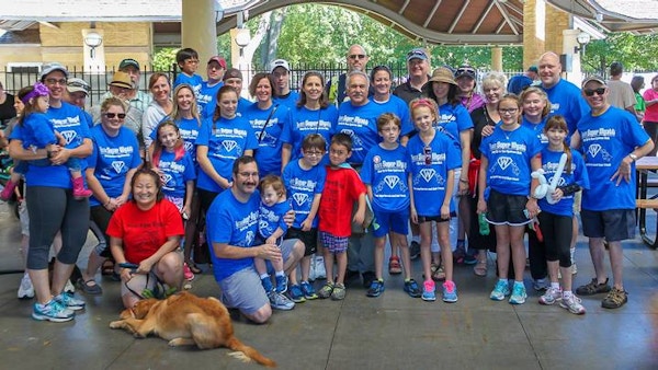 Team Super Wyatt At The Step Up For Down Syndrome Walk, St Paul, Minnesota  T-Shirt Photo