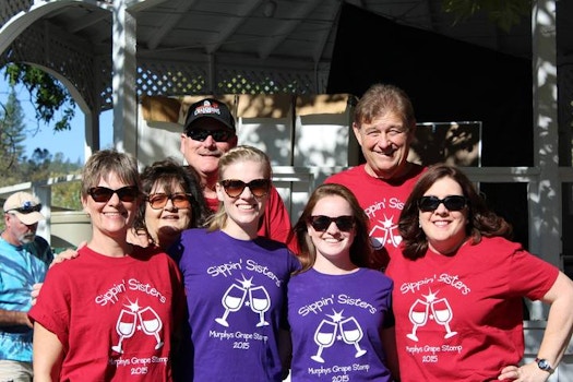 Grape Stomp 2015 With Sippin' Sisters  T-Shirt Photo