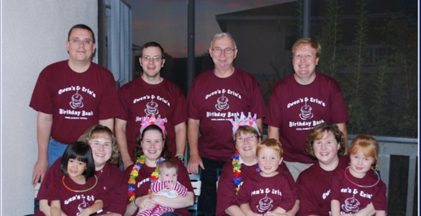 Picture of Gwen's & Erin's Birthday Bash Custom T-Shirt Design Gwen's & Erin's Birthday Bash T-Shirt Photo