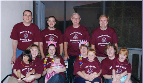 Picture of Gwen's & Erin's Birthday Bash Custom T-Shirt Design Gwen's & Erin's Birthday Bash T-Shirt Photo