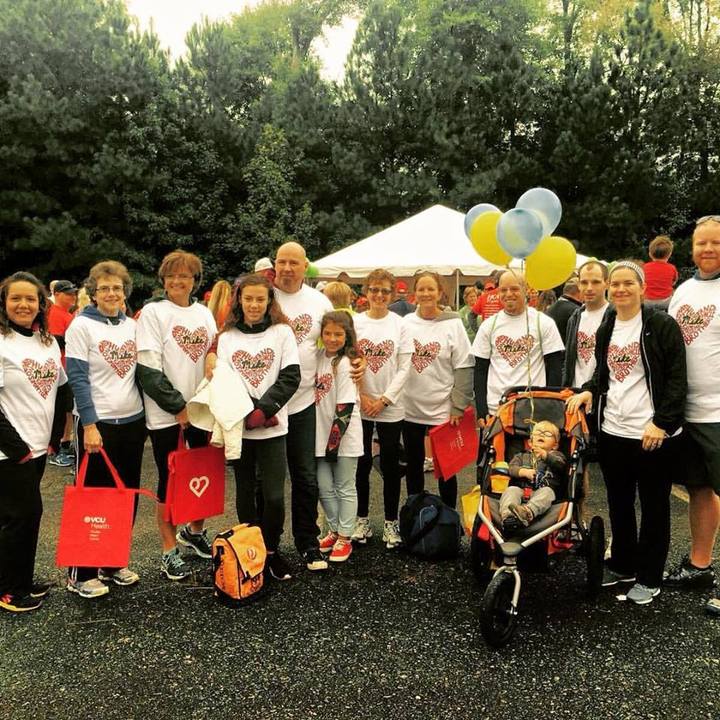 Team Lersch At Richmond Heart Walk T-Shirt Photo