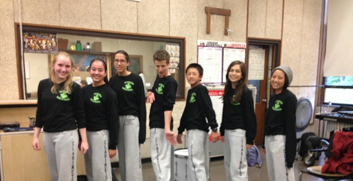 Marching Band Clarinets With Best Section Spirit T-Shirt Photo
