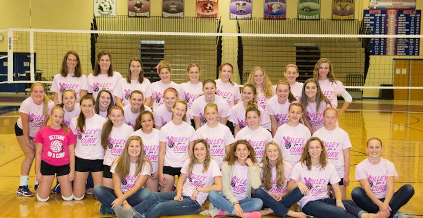 Picture of Northland Pines Volley For A Cure Custom T-Shirt Design Northland Pines Volley For A Cure T-Shirt Photo