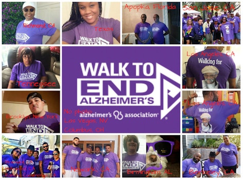 Walk To End Alzheimer's Team Willie Davis T-Shirt Photo