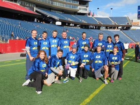 Team C3 On The Field At Gillette Stadium In New England T-Shirt Photo