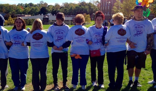 Forget Me Not Team Walk For Alzheimers T-Shirt Photo