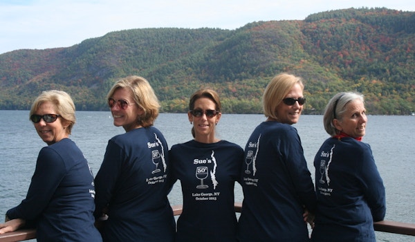Sue's 50th Fall Weekend In Lake George T-Shirt Photo