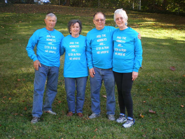 Erin & Ron Winner's 48th Wedding Anniversary T-Shirt Photo