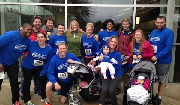 Picture of 5 K Team = 13 Adults And 2 Babies! Custom T-Shirt Design 5 K Team = 13 Adults And 2 Babies! T-Shirt Photo