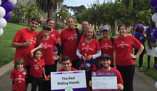 The Red Riding Hoods Walking To End Lupus Now T-Shirt Photo