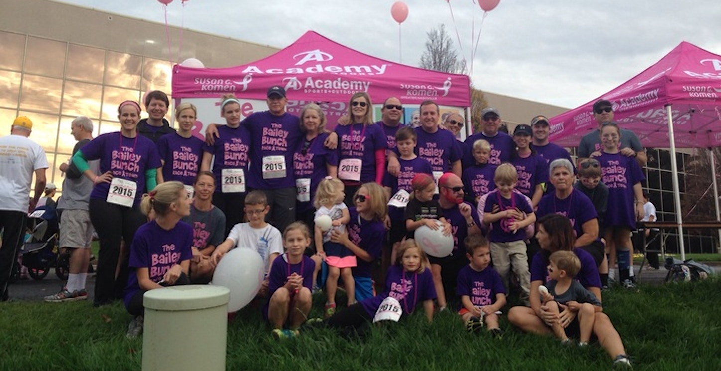 The Bailey Bunch! Racing For The Cure T-Shirt Photo