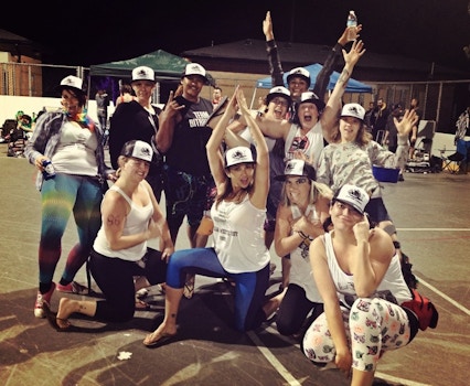2015 Escape To The Coast Roller Derby Tournament, First Place Winners T-Shirt Photo