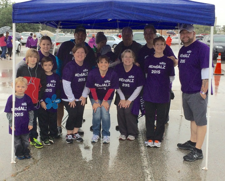 Team Pss At The Alzheimer's Walk   Fort Worth, Tx T-Shirt Photo