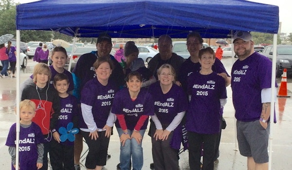 Team Pss At The Alzheimer's Walk   Fort Worth, Tx T-Shirt Photo