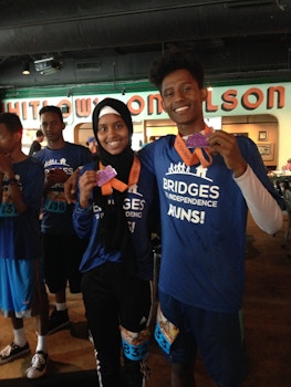 Bridges To Independence Runs And Wins! T-Shirt Photo