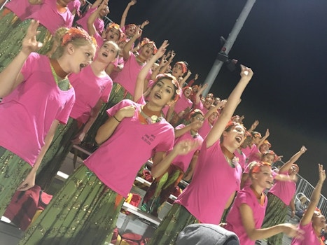 Breast Cancer Awareness Pink Out Football Game T-Shirt Photo
