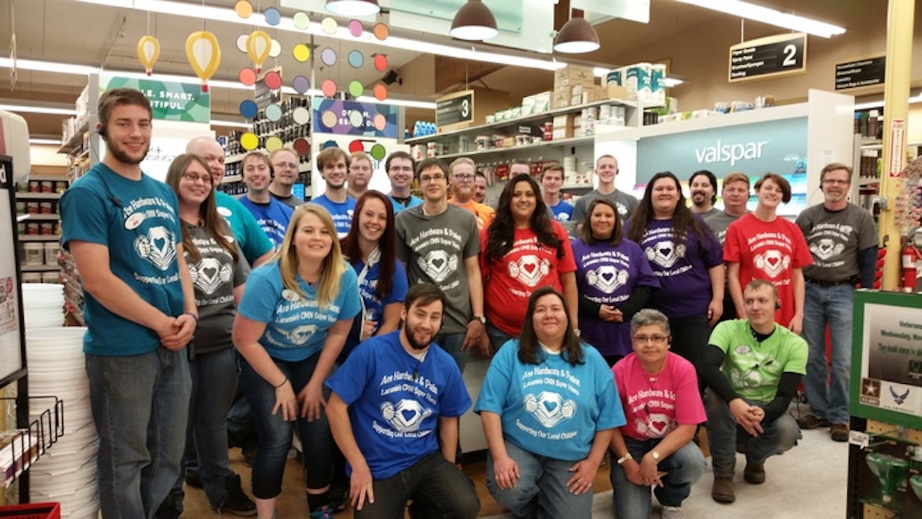 Ace Hardware & Paint Of Laramie Team Members T-Shirt Photo