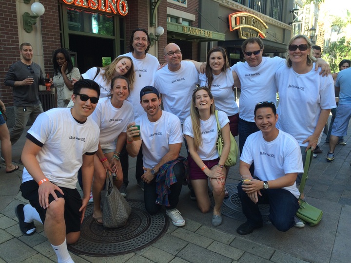 Writing Staff In Vegas T-Shirt Photo