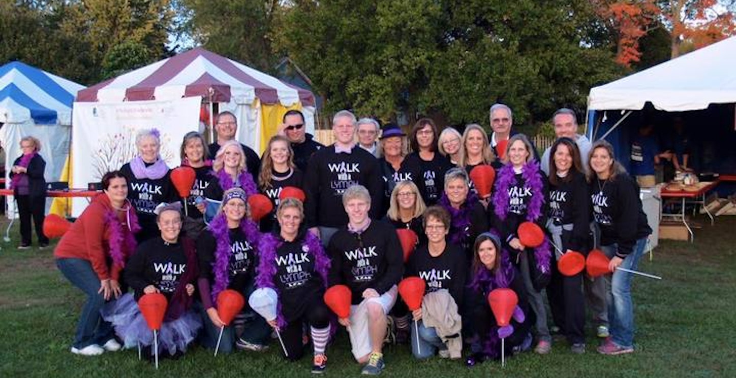 Picture of Walk With A Lymph Custom T-Shirt Design Walk With A Lymph T-Shirt Photo