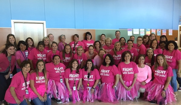 Picture of Fighting With Faith For Team Oakes Custom T-Shirt Design Fighting With Faith For Team Oakes T-Shirt Photo