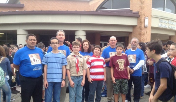 Tm Middle School Celebrates Veterans T-Shirt Photo